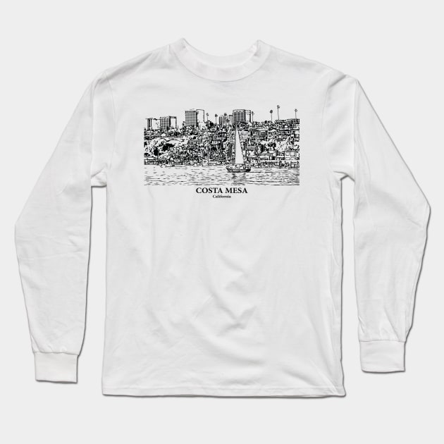 Costa Mesa - California Long Sleeve T-Shirt by Lakeric
